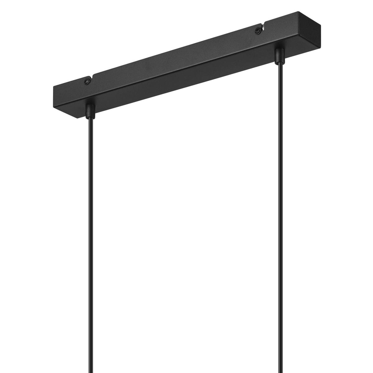 Hängeleuchte 42121 Nico Black - Schwarz Hochglanz, Basics, Metall (48/8/82cm)