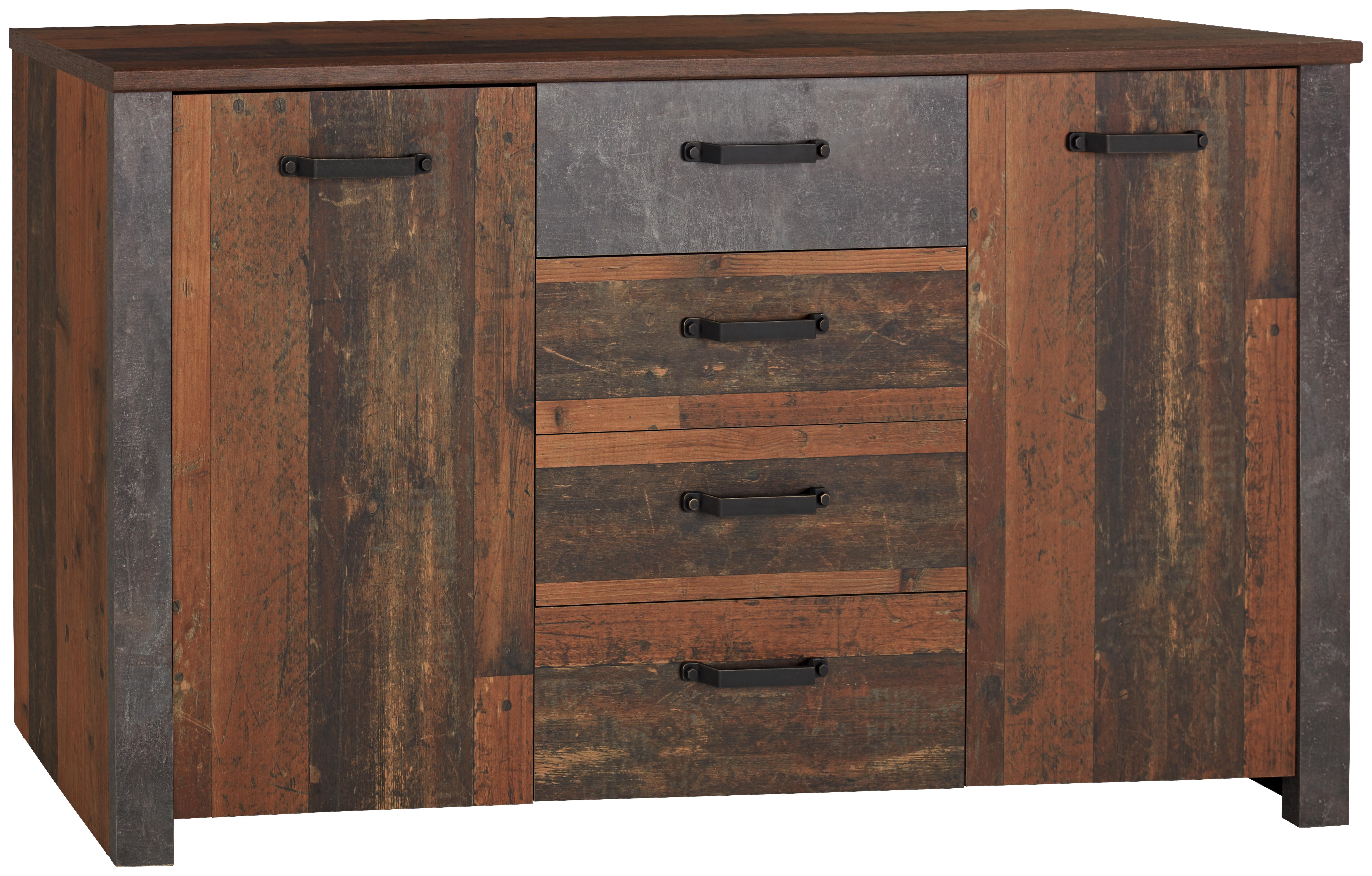 Ein extravagantes Möbel mit Fächern und Schubladen