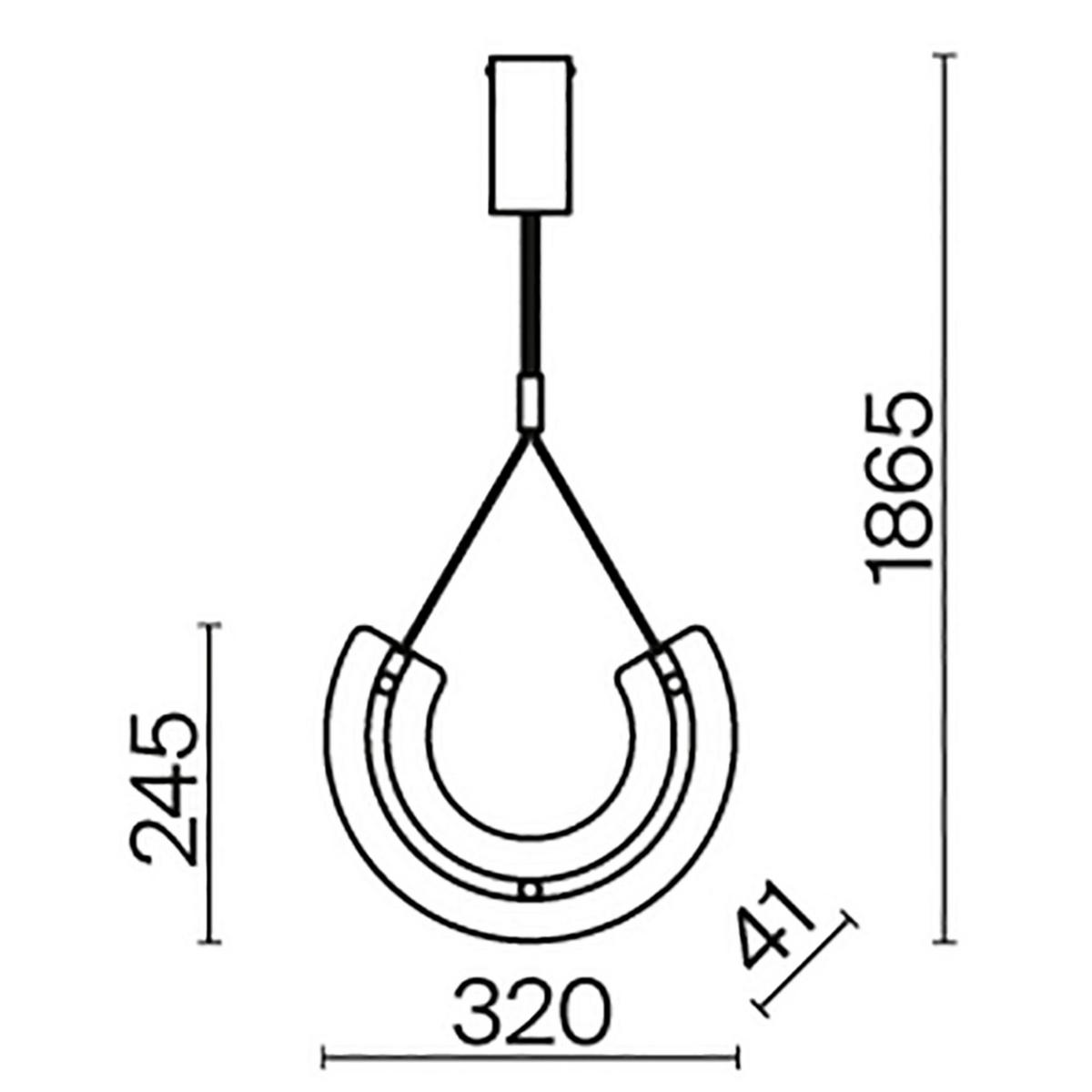 Pendelleuchte Maya - Goldfarben, Basics, Glas/Metall (6/36/32cm) - MAYTONI
