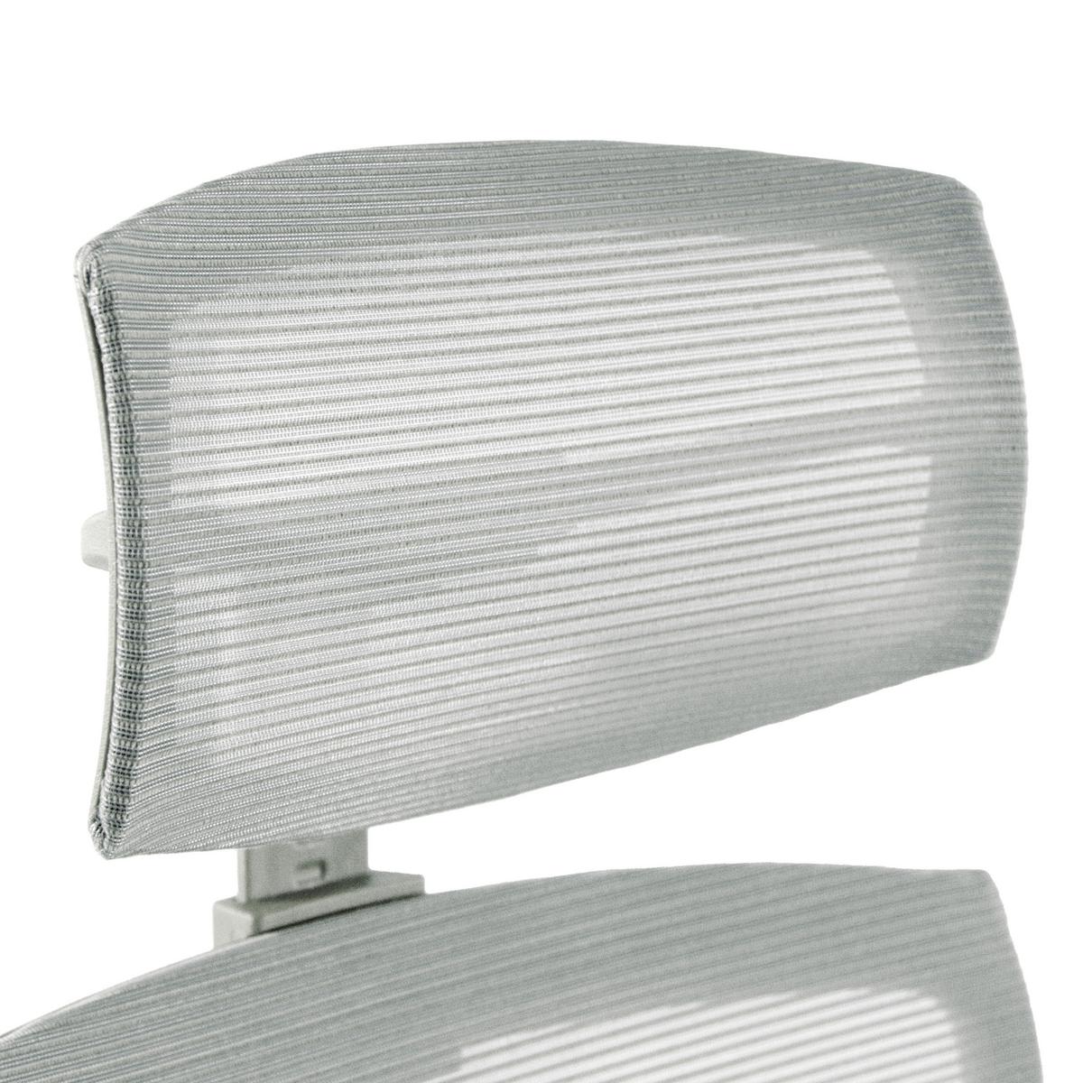 Kopfstütze Weiß B: 29 cm - Weiß, MODERN, Kunststoff/Textil (29/15-30/12cm) - MID.YOU