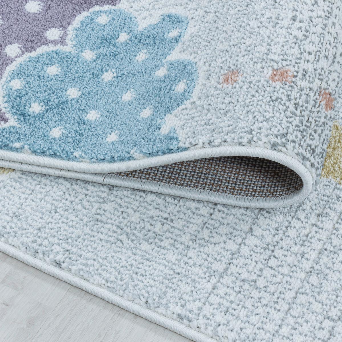 Kinderteppich Stern Weiß Lucky 160x230 cm - Weiß, Trend, Textil (160/230cm)