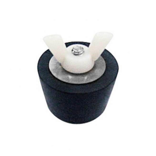 Winterstoppel Schwarz Aus Gummi/Metall 1 1/2 Zoll - Schwarz, Basics, Kunststoff/Metall