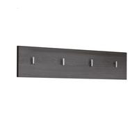 Wandgarderobe Line Silbereichenfarben B:80cm - Silbereichenfarben, MODERN, Holzwerkstoff (80/21/2cm) - MID.YOU