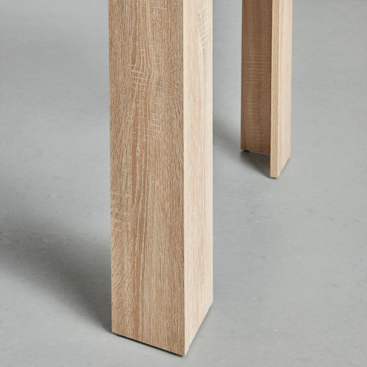 Rozkladací jedálenský stôl Bianca, 110-137-164x70 cm, dub - farba duba, kompozitné drevo (110-164/70/76cm)