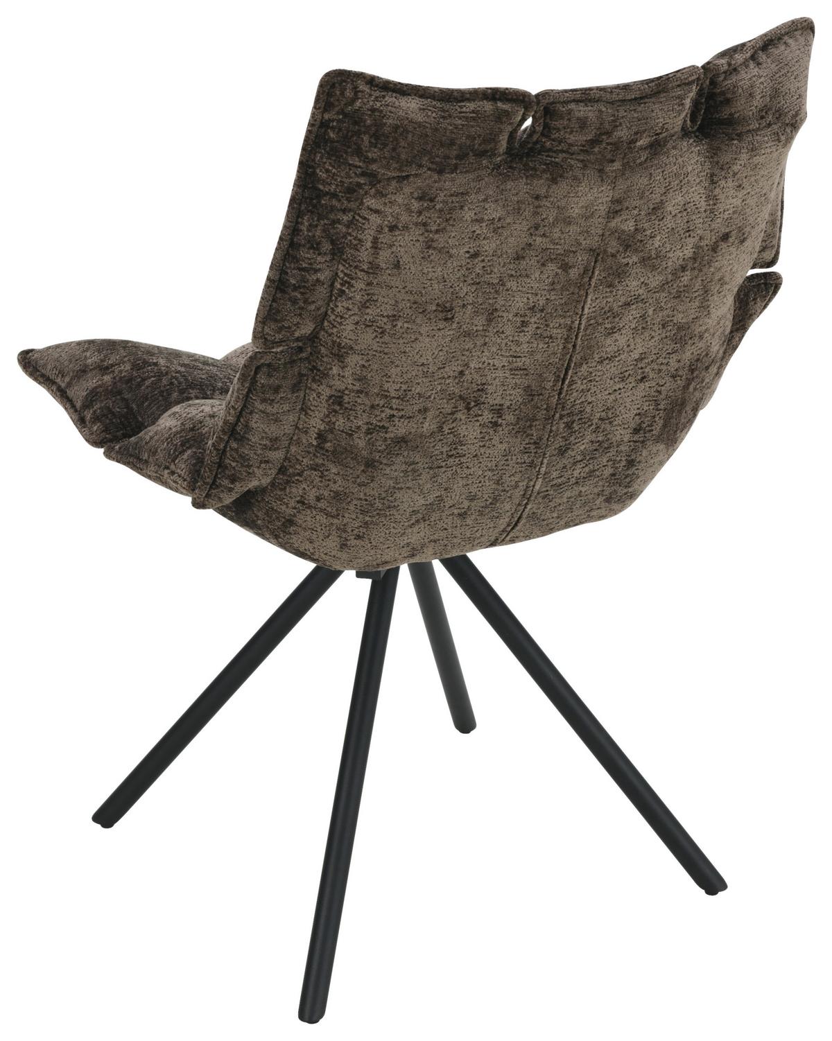 STOLIČKA CARLA - hnedá/čierna, Trend, kov/drevo (57/86/66cm) - Mömax