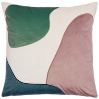 Zierkissen Alea 45x45 cm Polyester Multicolor mit Zipp - Lila/Weiß, MODERN, Textil (45/45cm) - Luca Bessoni