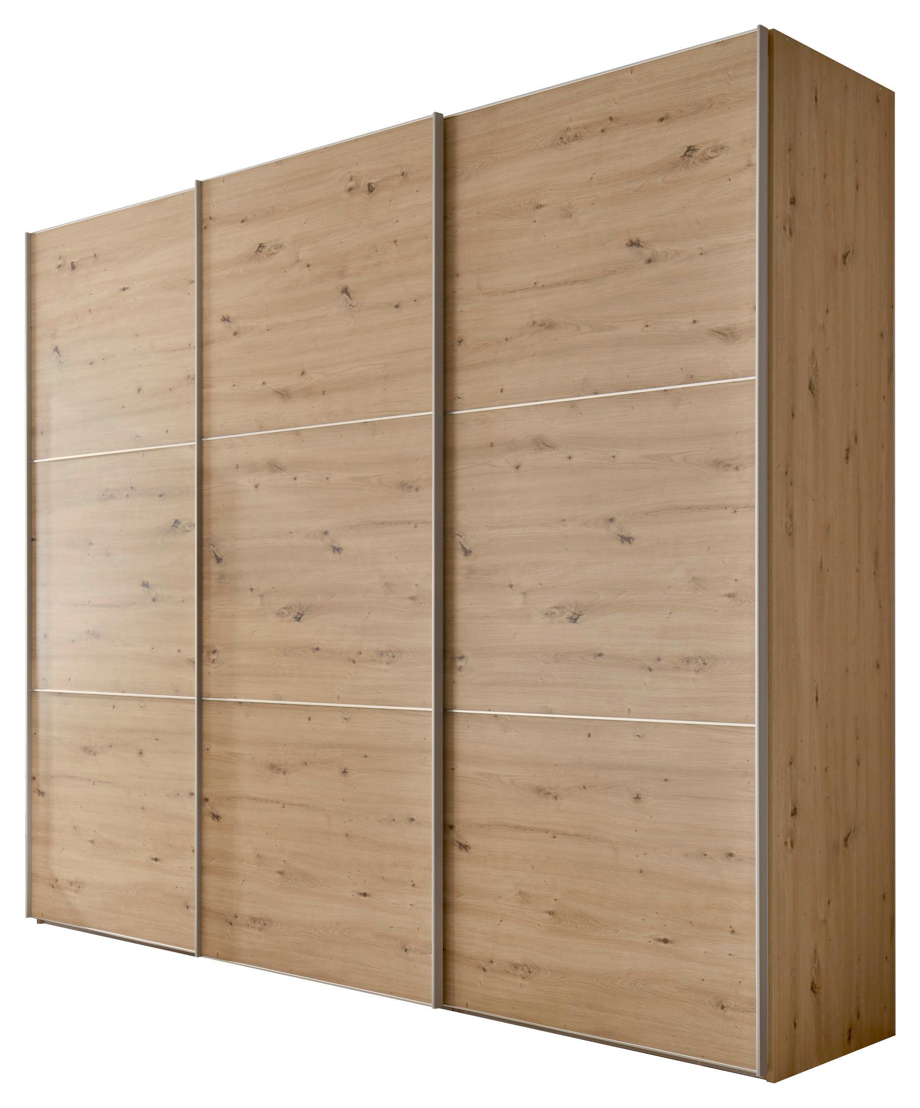 Schwebetürenschrank 280cm Includo, Eiche Artisan - Eiche Artisan, MODERN, Holzwerkstoff (280/222/68cm) - MID.YOU