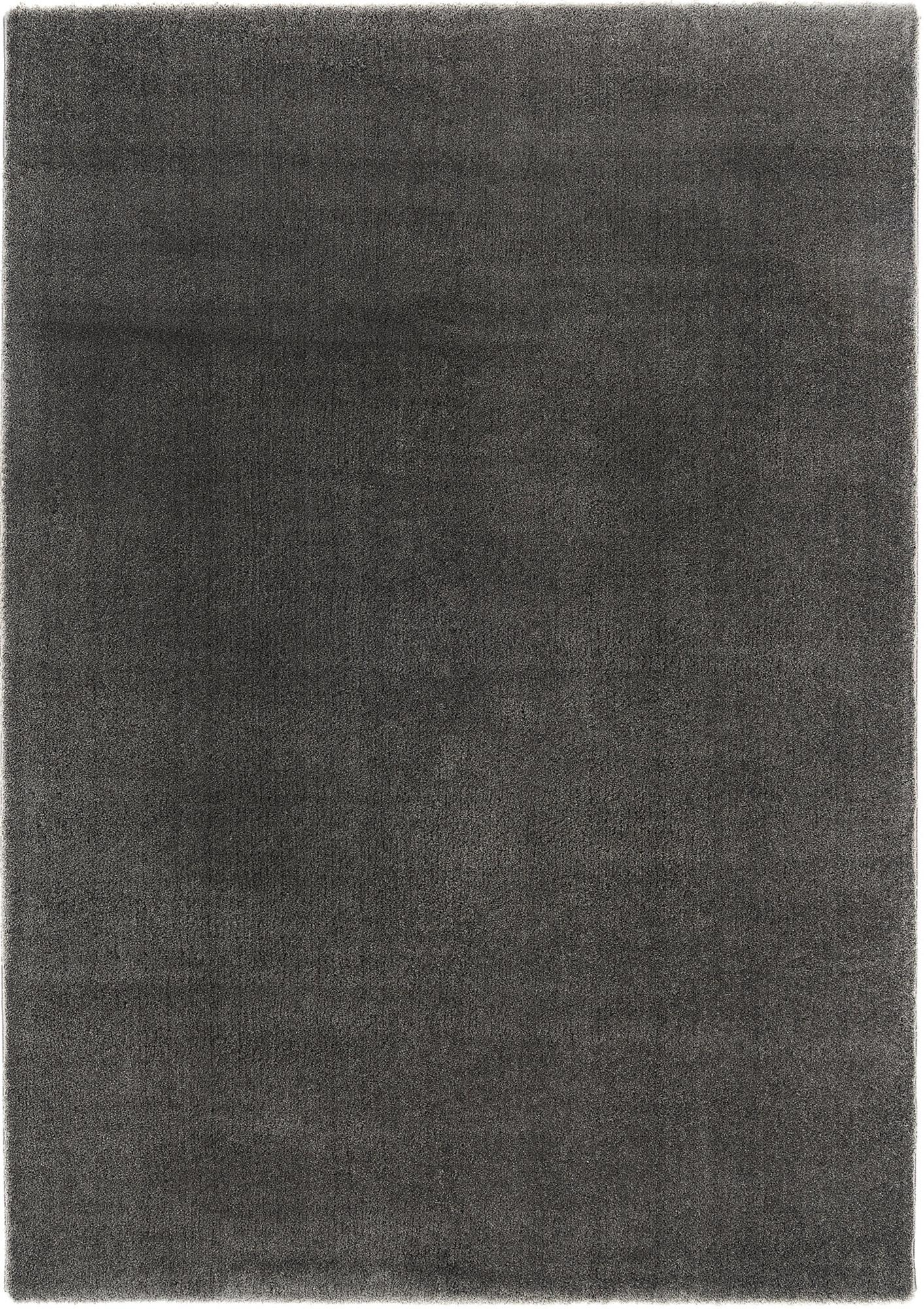 Webteppich Dunkelgrau Sunshine 200x200 cm - Dunkelgrau, Basics, Textil (200/200cm) - Novel