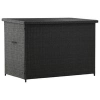 Kissenbox Amazon - Schwarz, KONVENTIONELL, Kunststoff (150/100/90cm) - Gardenson