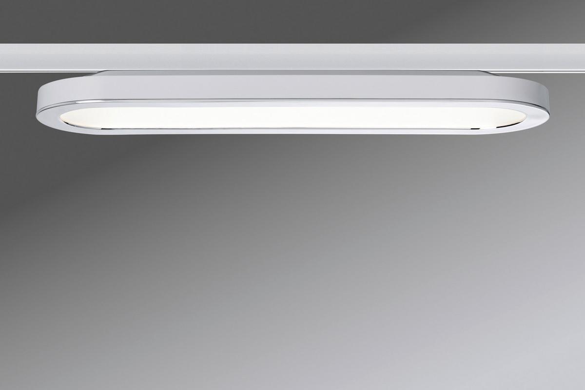 Schienensystem Urail Strahler 95320 LED-Spotkopf Schwenkbar - Chromfarben/Weiß, Design, Kunststoff/Metall (38/3,5/11cm) - Paulmann