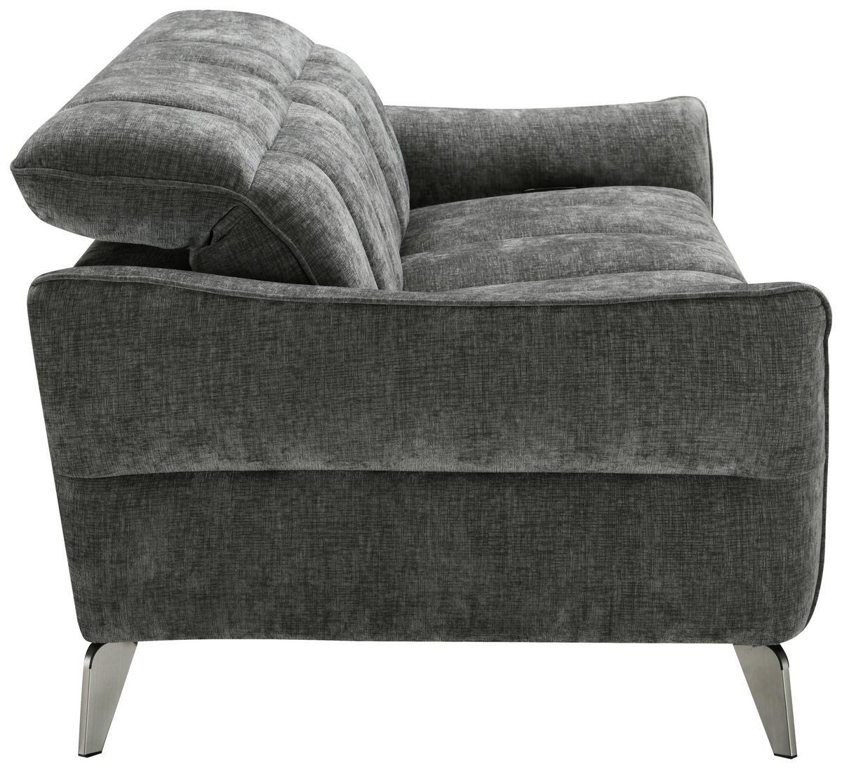 Háromüléses Kanapé Jupiter - sötétszürke, Design, textil/fa (216/79/106cm) - Livetastic