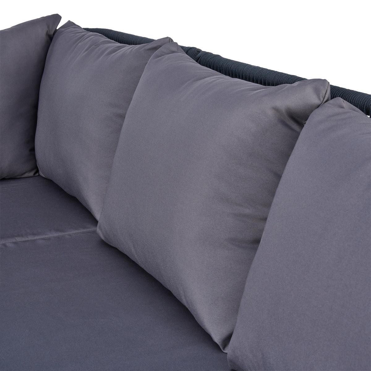 Lounge Garnitúra Trendy - akáciaszínű/antracit, Modern, textil/fa (199/199cm) - Beldano