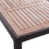 Gartenmöbel Set 9-Teilig Moa Aus Polyrattan U. Holz mit Kissen - Beige/Schwarz, MODERN, Holz/Kunststoff - James Wood