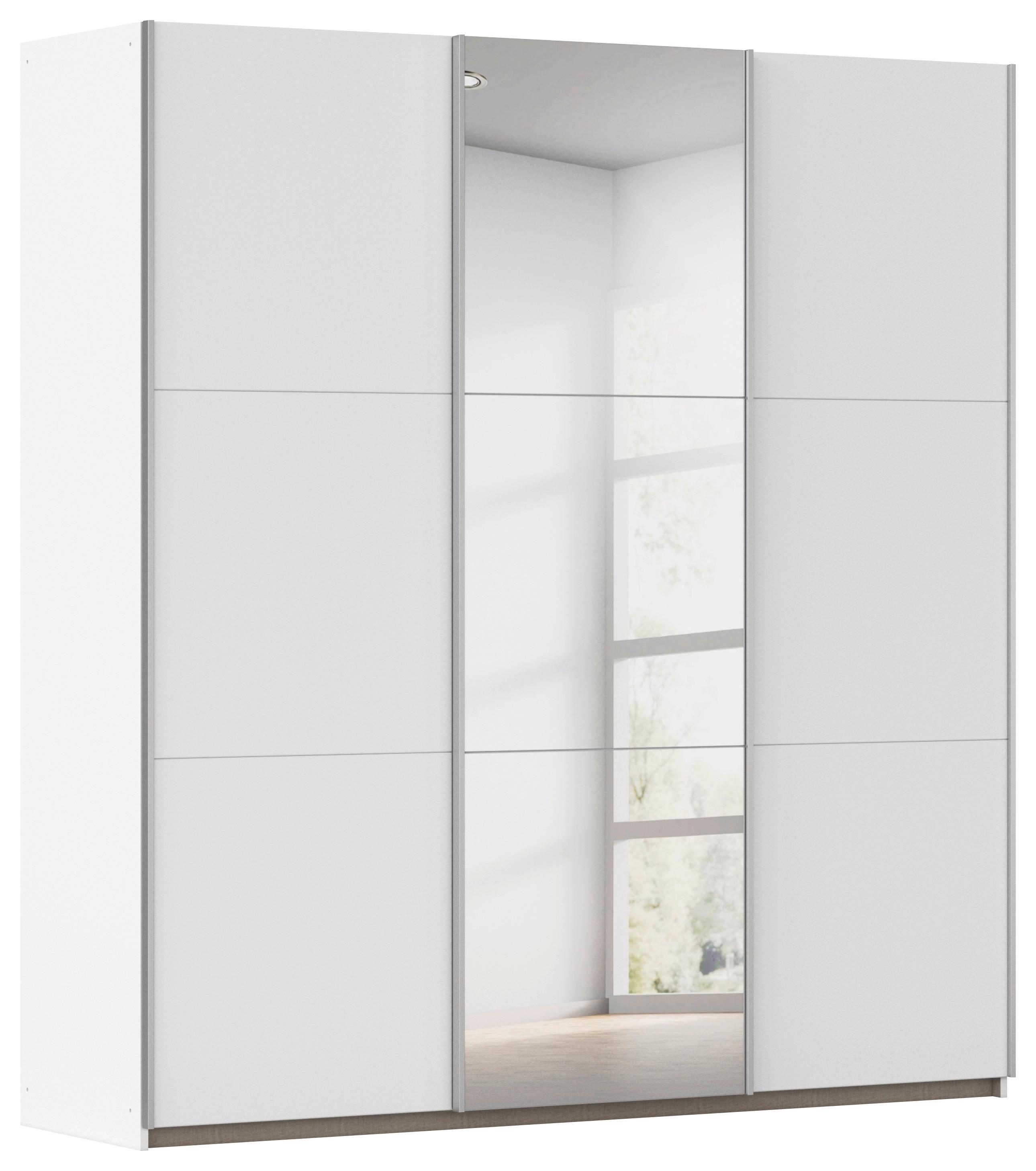 SCHWEBETÜRENSCHRANK Berny, Alpinweiß B: 196 cm - Weiß, Trend, Holzwerkstoff (196/210/59cm) - Rauch Möbel