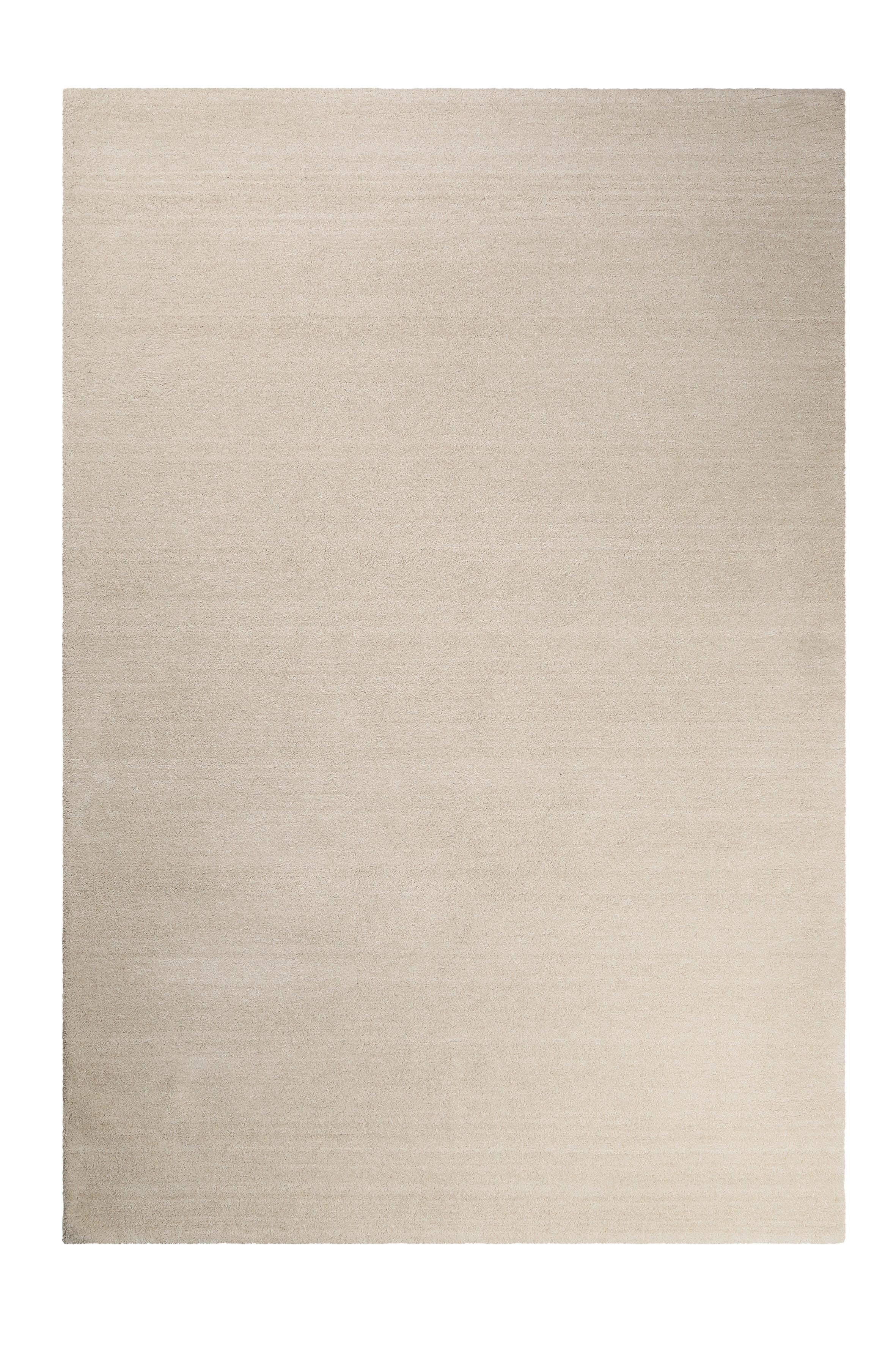 Esprit Hochflor Teppich Creme/Beige Baumwolle Loft BxL: 70x140 cm