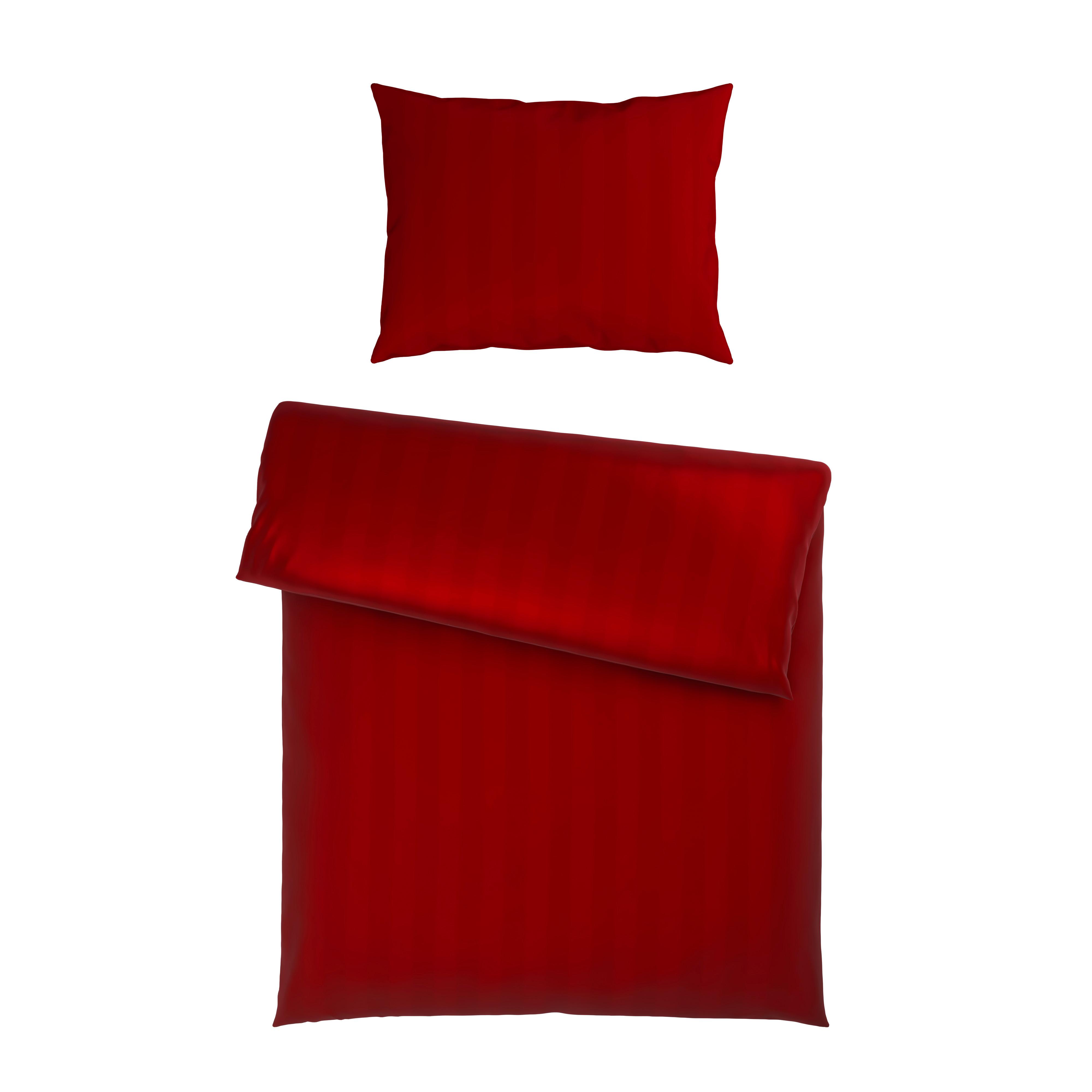 POSTEĽNÁ BIELIZEŇ XENIA STREIF - červená, Modern, textil (140/200cm) - Premium Living