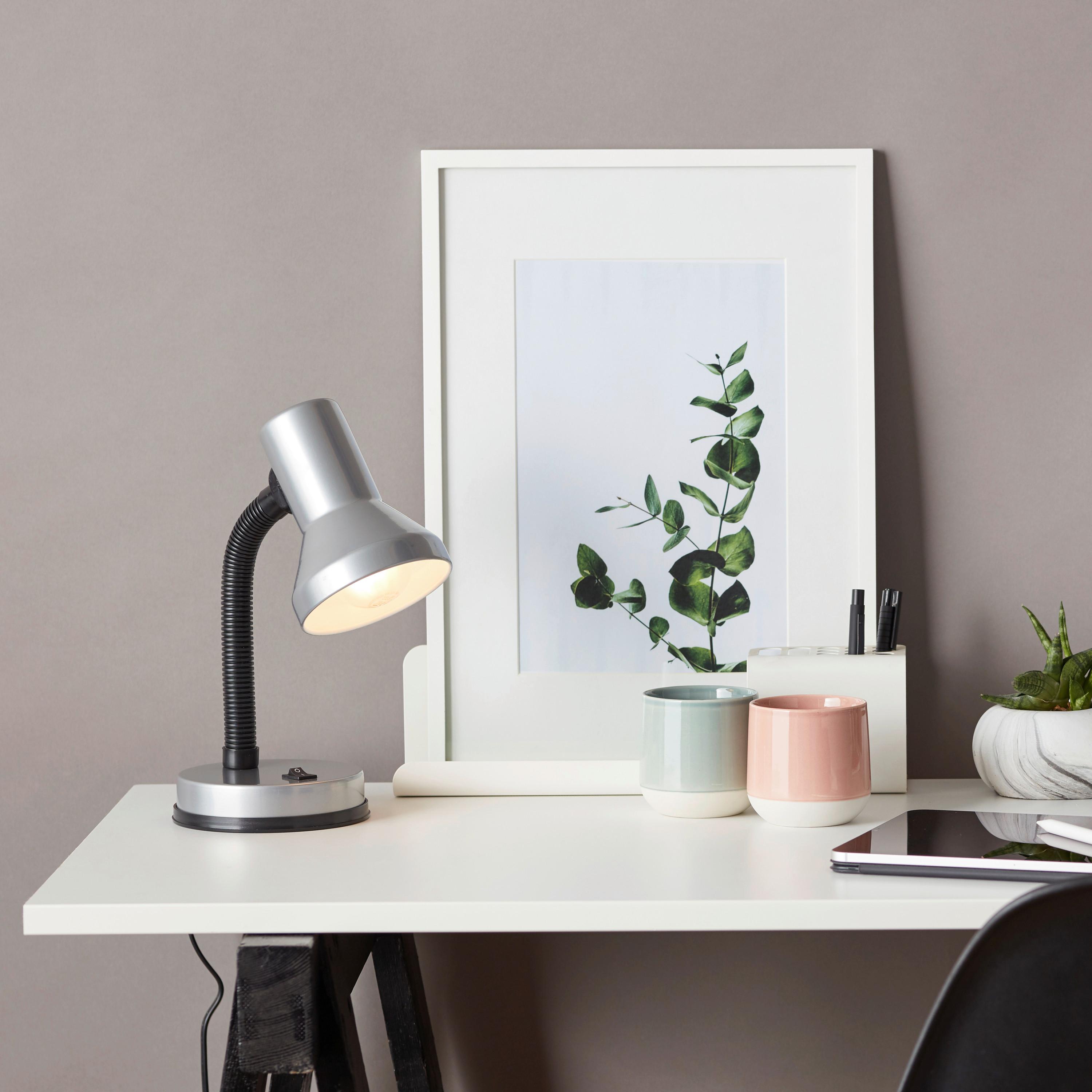 Tischleuchte 99122/11 Junior - Titanfarben, Basics, Kunststoff/Metall (13/30cm) - Brilliant