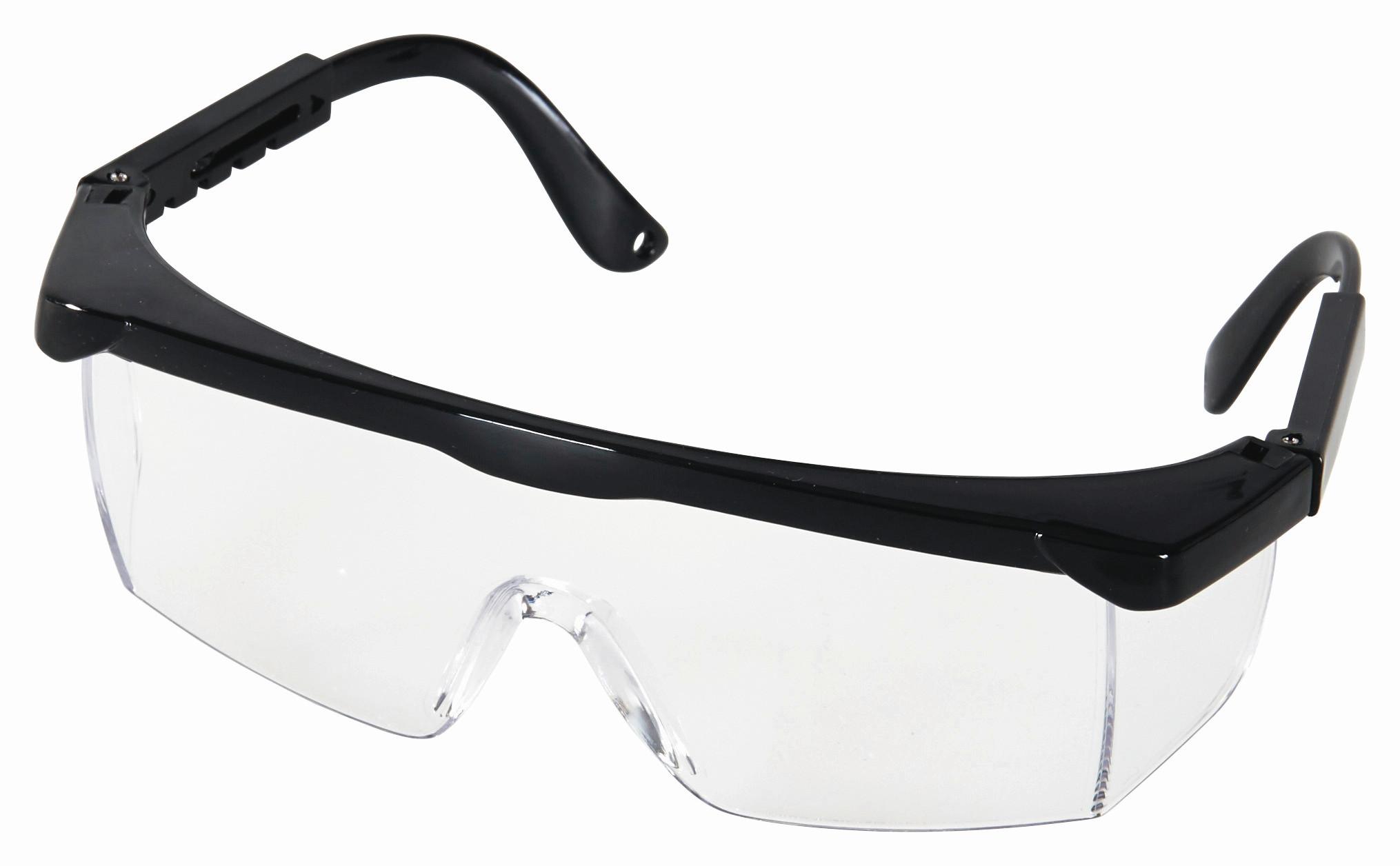 Schutzbrille Finn Schwarz Aus Kunststoff, Einheitsgröße - Transparent/Schwarz, KONVENTIONELL, Kunststoff