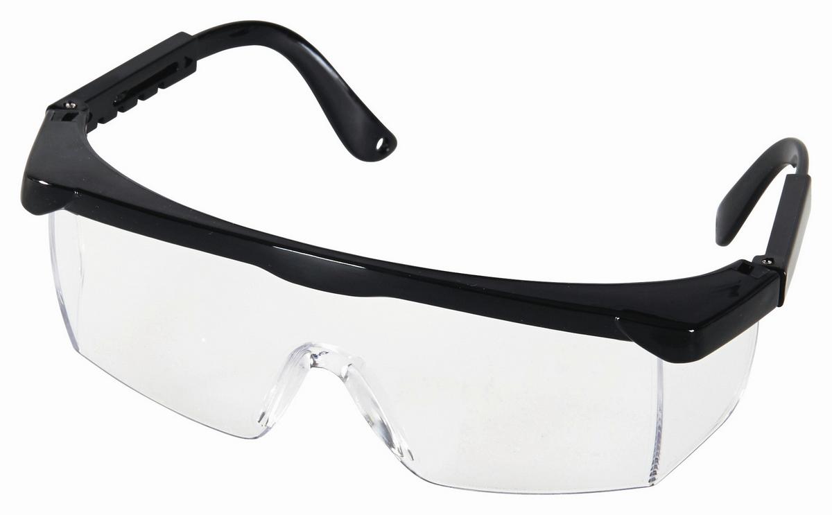 Schutzbrille Finn Schwarz Aus Kunststoff, Einheitsgröße - Transparent/Schwarz, KONVENTIONELL, Kunststoff