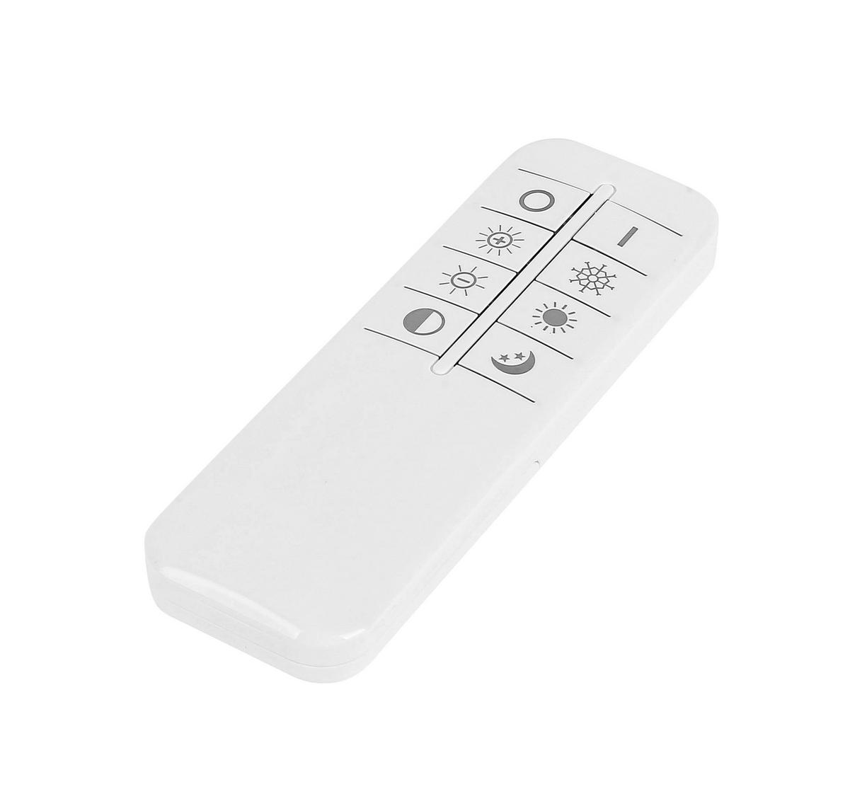 LED-Deckenleuchte Charlyn - Chromfarben/Weiß, Basics, Kunststoff/Metall (38/6cm) - Luca Bessoni