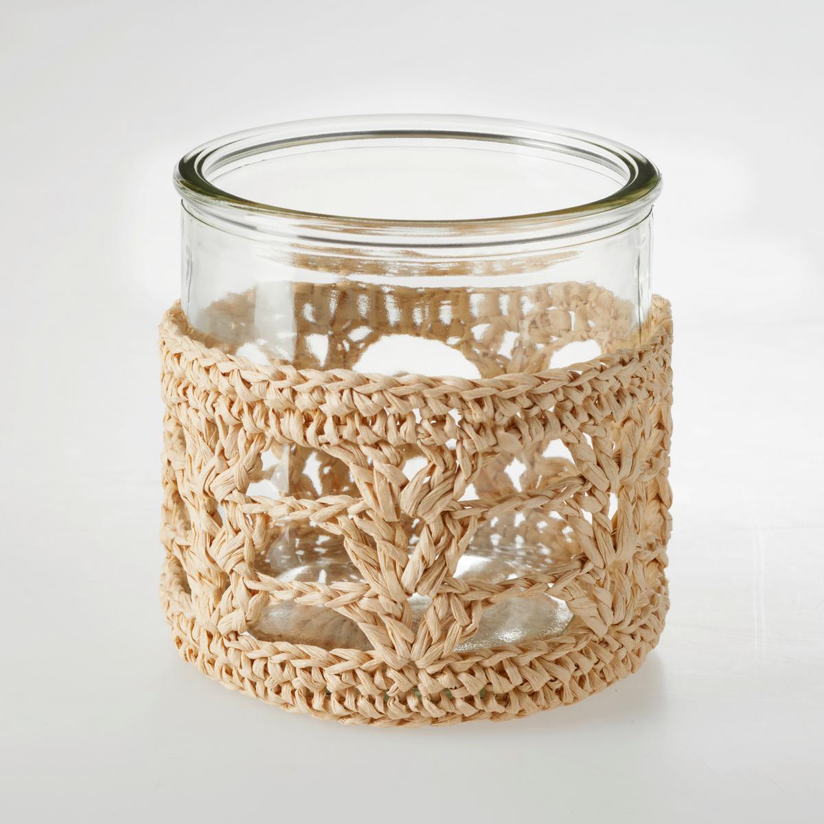 Stojan na svíčky Janne, V: 10,5cm - přírodní barvy, Basics, papír/sklo (10/10.5cm) - Modern Living