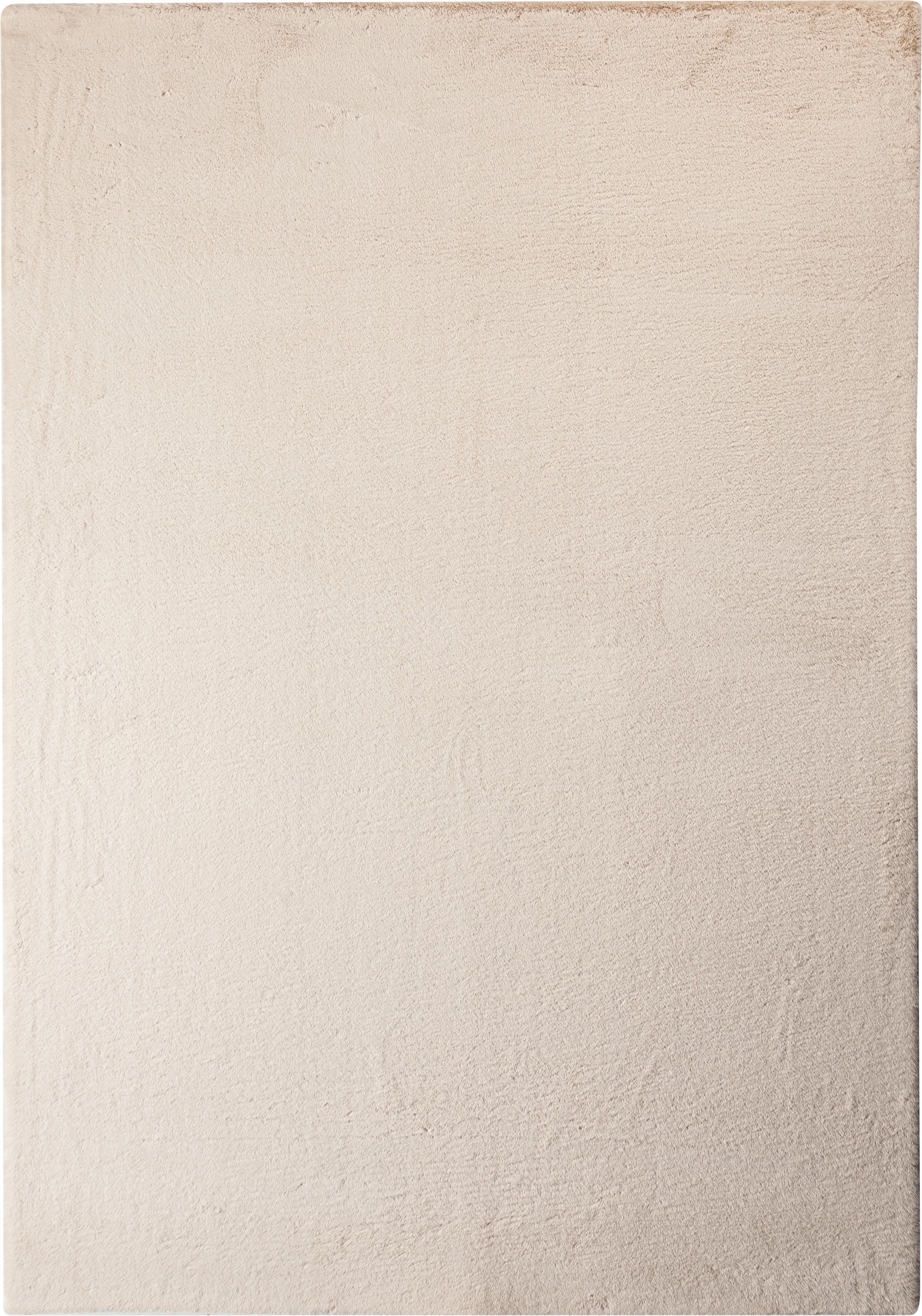 Hochflor Teppich Beige Margarete 160x220 cm