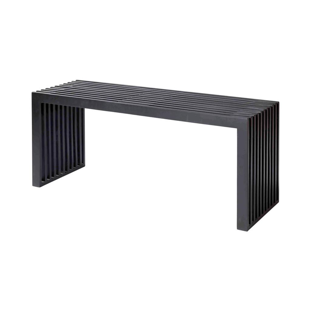 Sitzbank Schwarz Rib 104x43 cm