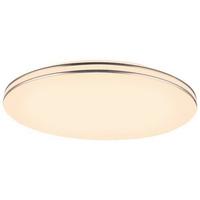 LED-Deckenleuchte Dilan Ø 53 cm dimmbar - Opal/Weiß, Trend, Kunststoff/Metall (53/8cm) - Globo