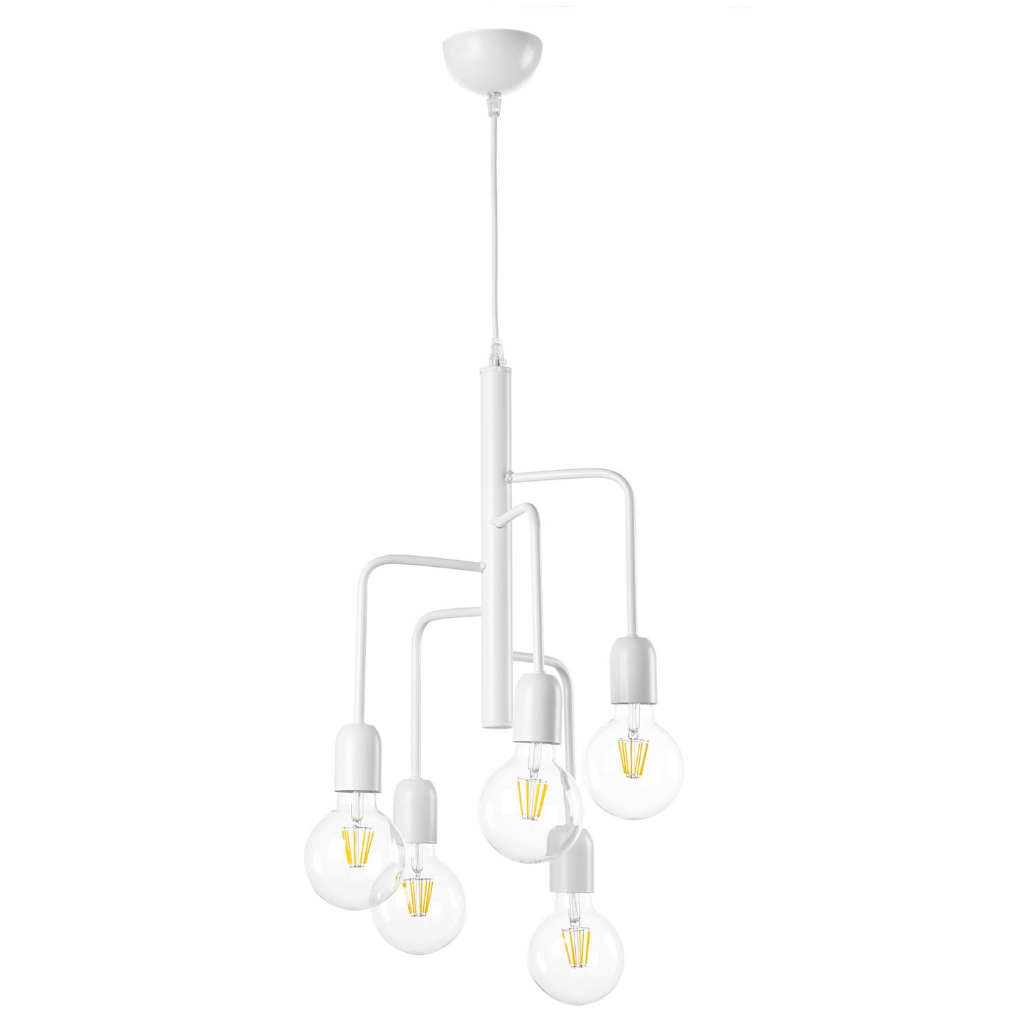 Hängeleuchte Weiß D: 40 cm 22w - Weiß, KONVENTIONELL, Metall (40/140cm)