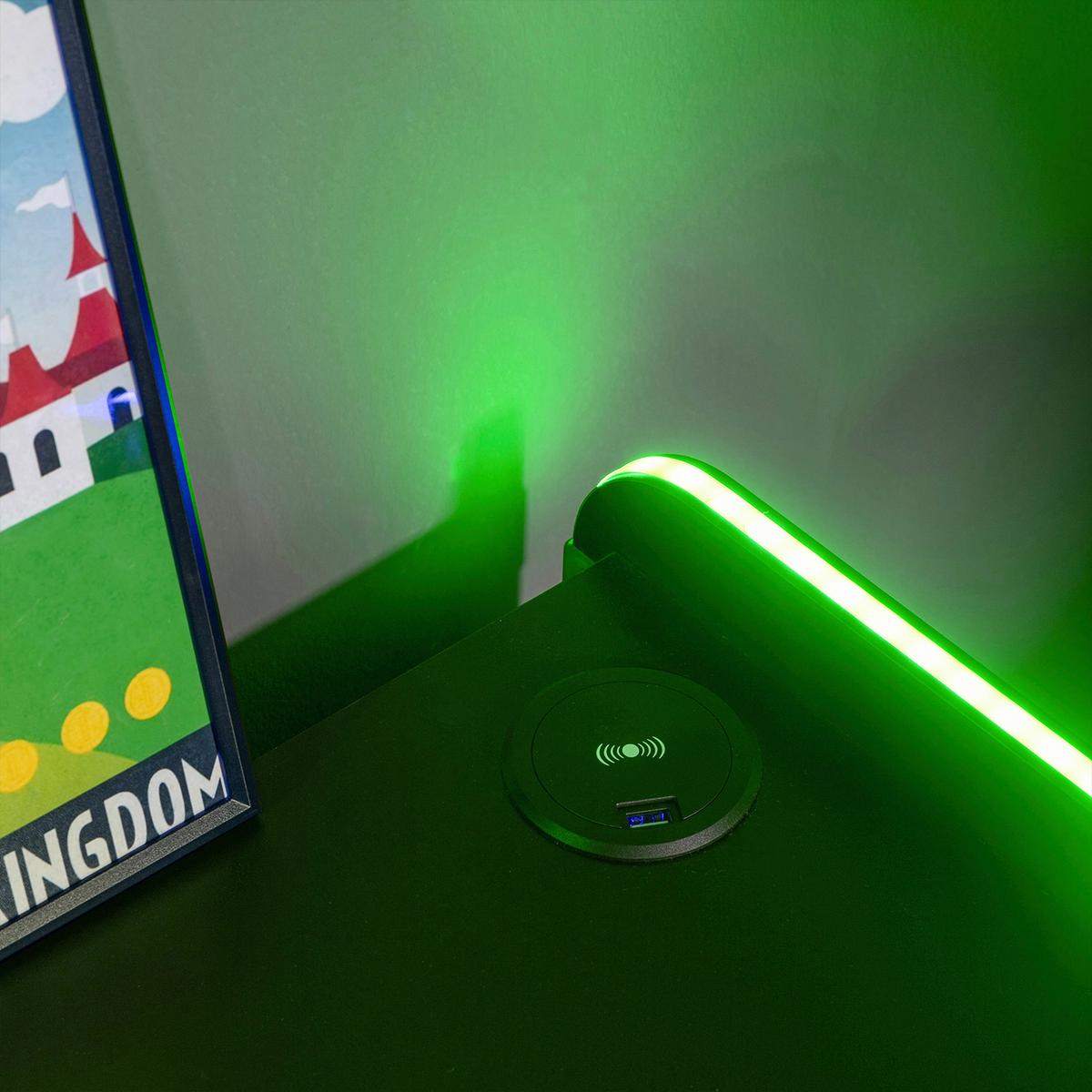 Nachtkästchen Electra - Schwarz, MODERN, Holzwerkstoff (45/55,5/40cm) - X Rocker