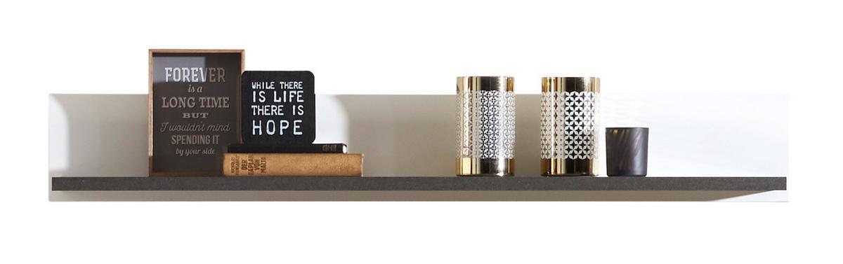 Wohnkombination Modern 4 Tlg. Mit Led Alassio 1, Weiß - MODERN (327/200/40,5cm) - Luca Bessoni