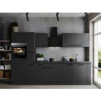 Küchenblock Oliver Dunkelgrau B: 310 cm - Dunkelgrau/Grau, Design, Holzwerkstoff (310cm) - Respekta