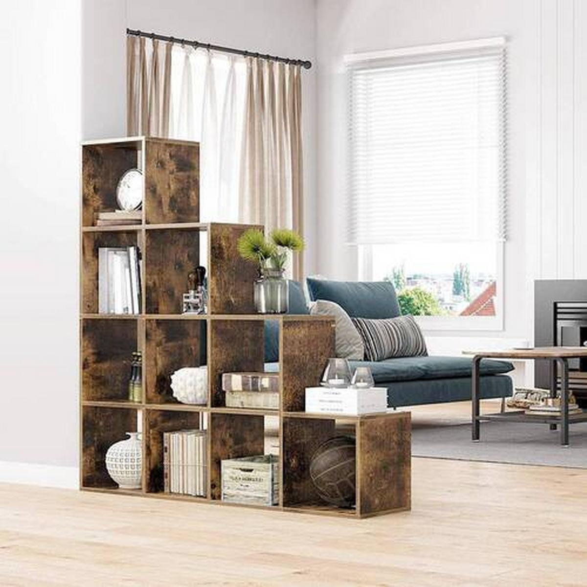 Raumteiler Iron B: 129,5 cm Braun - Braun/Baltimorefarben, Basics, Holzwerkstoff (129,5/129,5/29cm) - Boxxx