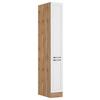 Apothekerschrank Mera B: 30 cm Weiß/Eiche Dekor - Eiche Wotan/Weiß, LIFESTYLE, Holzwerkstoff (30/200/60cm) - Held