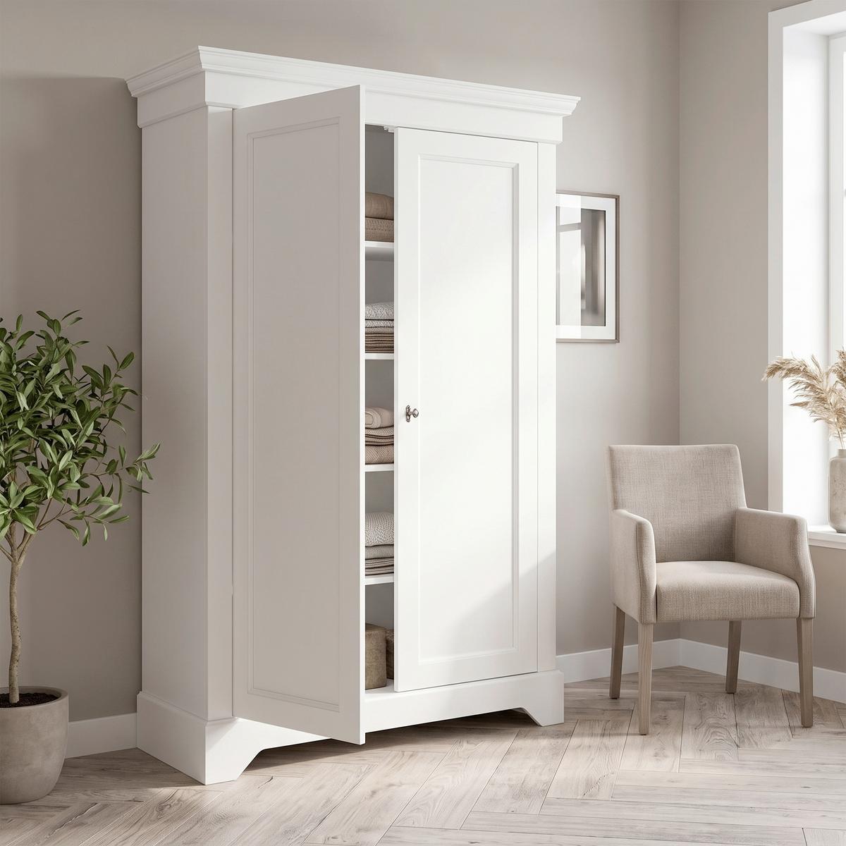 Kommode Isabel Weiß B: 118 cm - Weiß, Design, Holz (118/191/47cm) - Livetastic