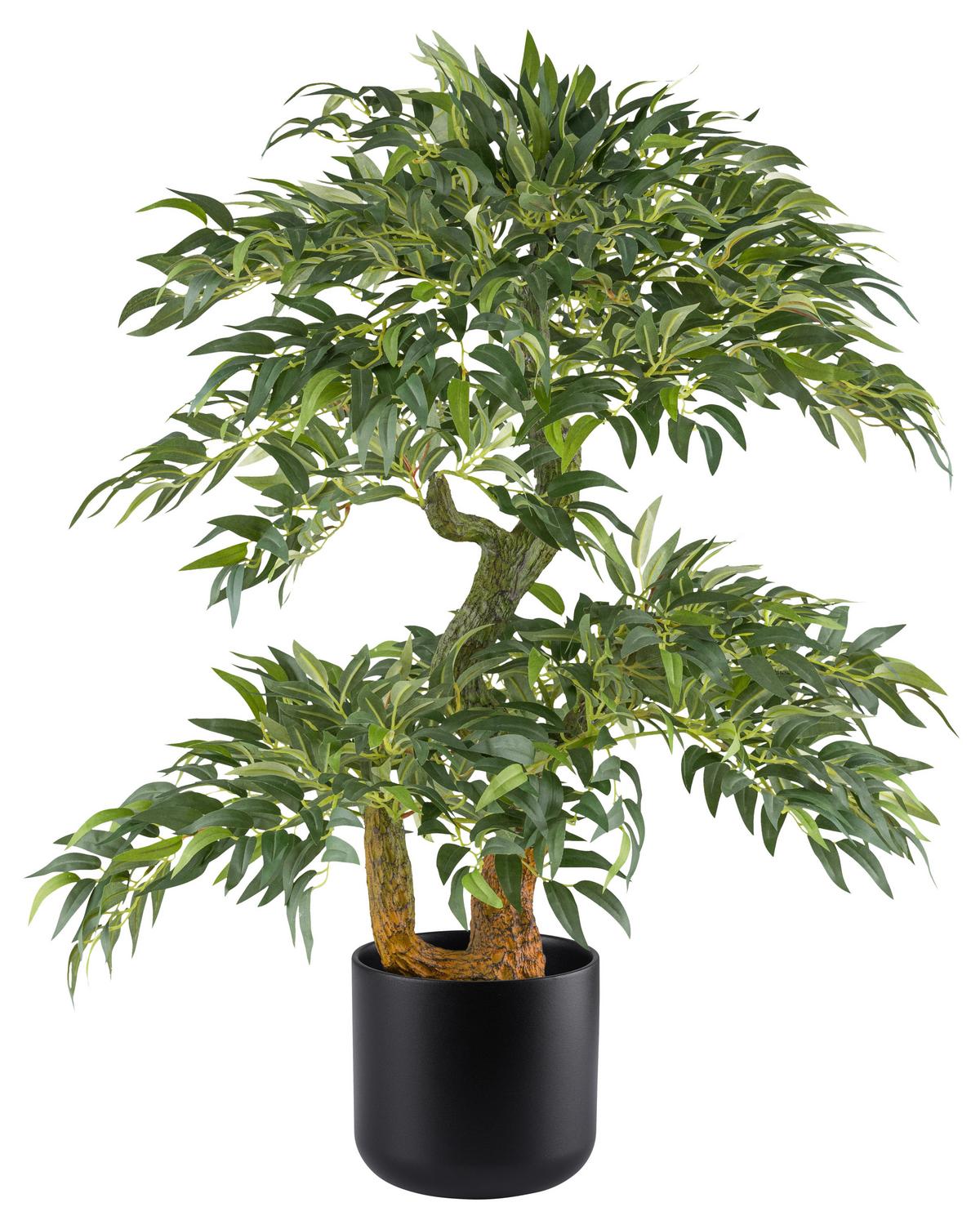 Obal na kvetináč LUIS - bílá/černá, Moderní, keramika (13,5/12,6cm) - Mömax