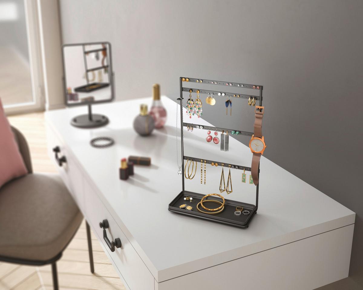 Schmuckhalter Mypendants Lava - Schwarz, Basics, Metall (22/11/36cm)