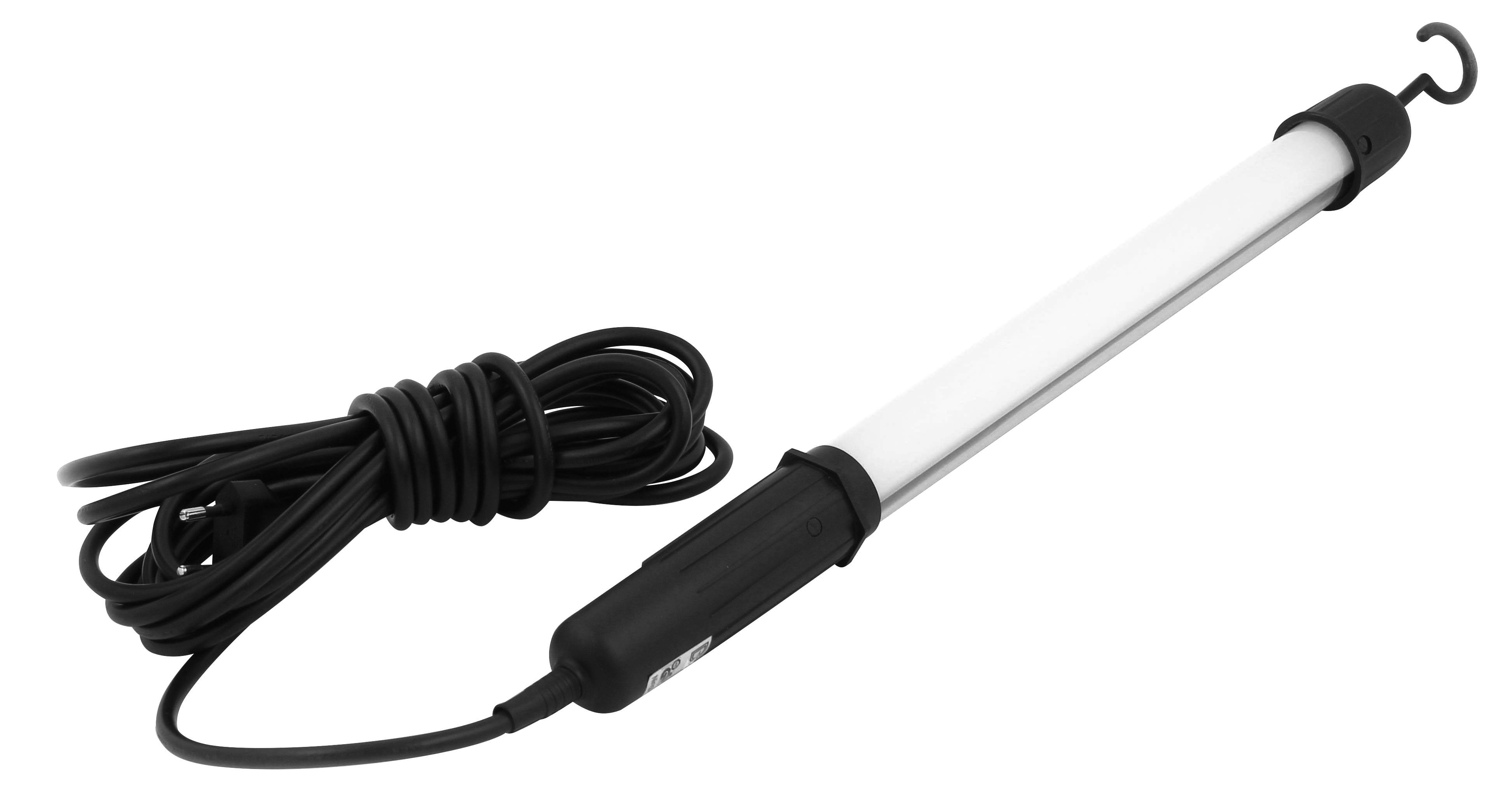 LED-Arbeitsleuchte Werkstatt - Transparent/Schwarz, Basics, Kunststoff (3,65/46cm)