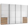 Schwebetürenschrank B: 350 Cm Level 36c Weiß/eiche Dekor - Eichefarben/Weiß, MODERN, Holzwerkstoff (350/236/65cm) - MID.YOU