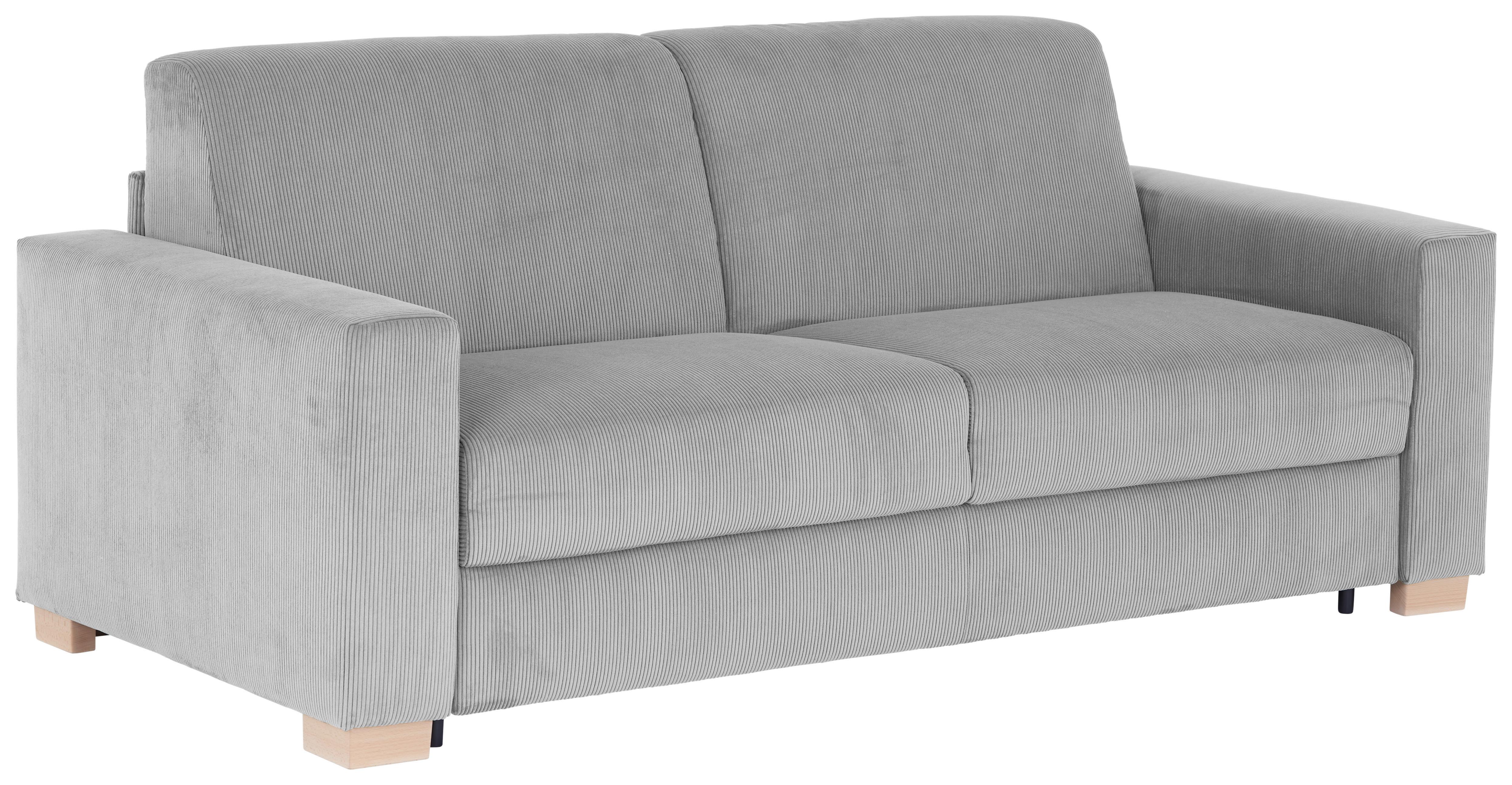 Schlafsofa Lucy - Schwarz/Naturfarben, MODERN, Holz (198/84/96cm) - Luca Bessoni