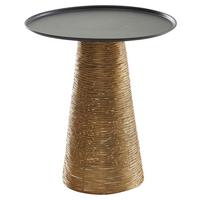 Odkládací stolek barva zlatá - barvy zlata, Design, kov (40/40/45cm) - MID.YOU