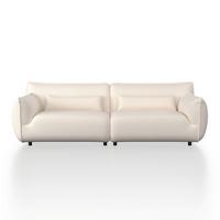 Velká pohovka CLARA, krémová - černá/béžová, Moderní, kov/dřevo (284/86/111cm) - Bessagi Home