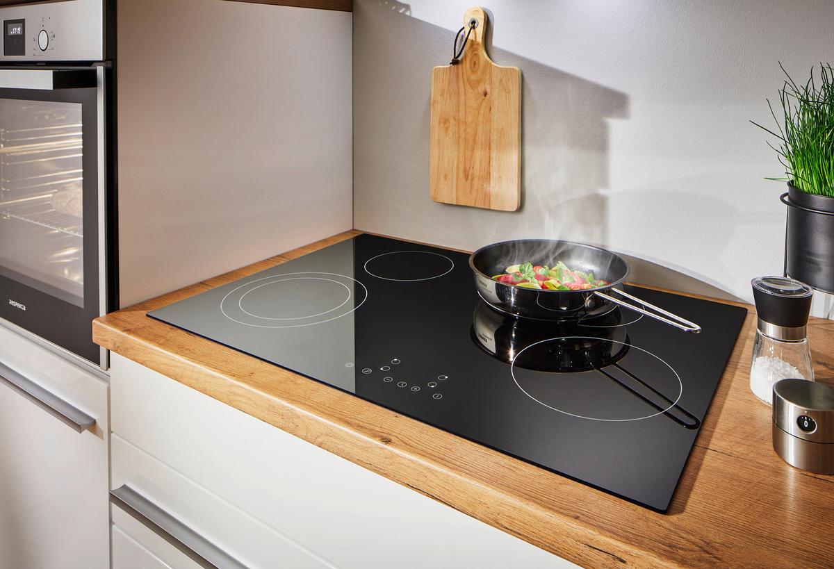 Glaskeramikkochfeld Respekta Km7700-28 - Schwarz, Trend, Glas (77/5/52cm) - Respekta