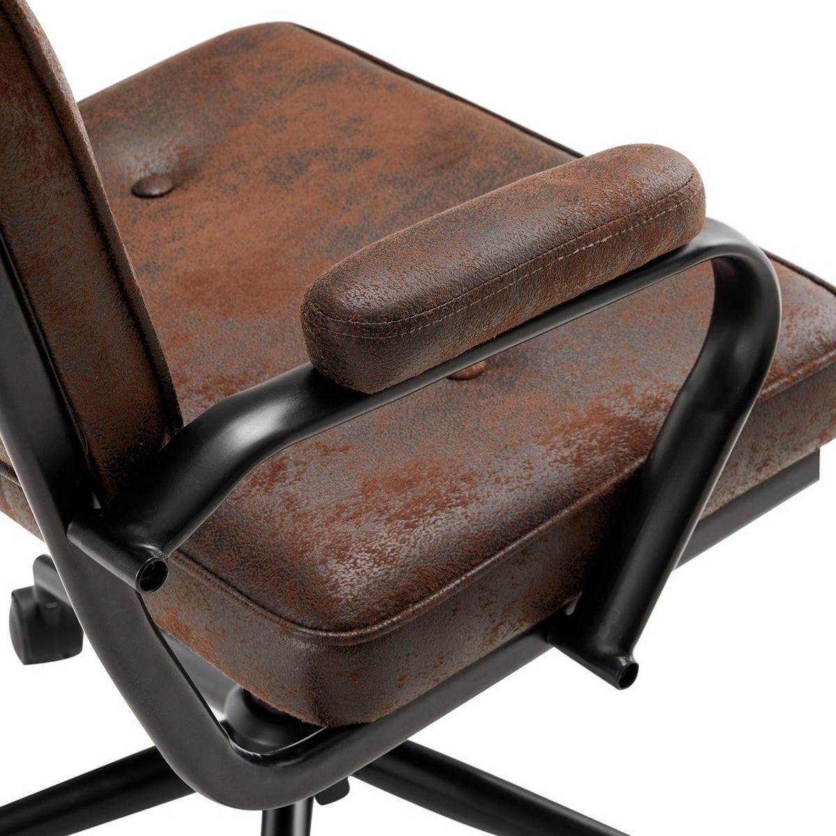 Kancelárska stolička COLT -EXKLUSIV- - čierna/tmavohnedá, Lifestyle, kov/drevo (62/85-95/63cm) - Mömax