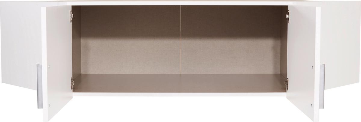 NADSTAVEC NA SKRIŇU CELLE - biela/biela s vysokým leskom, Modern, kompozitné drevo/plast (117/39/117cm)