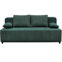 Schlafsofa Stella Grün B: 197 cm - Schwarz/Grün, Design, Textil (197/90/83cm) - MID.YOU