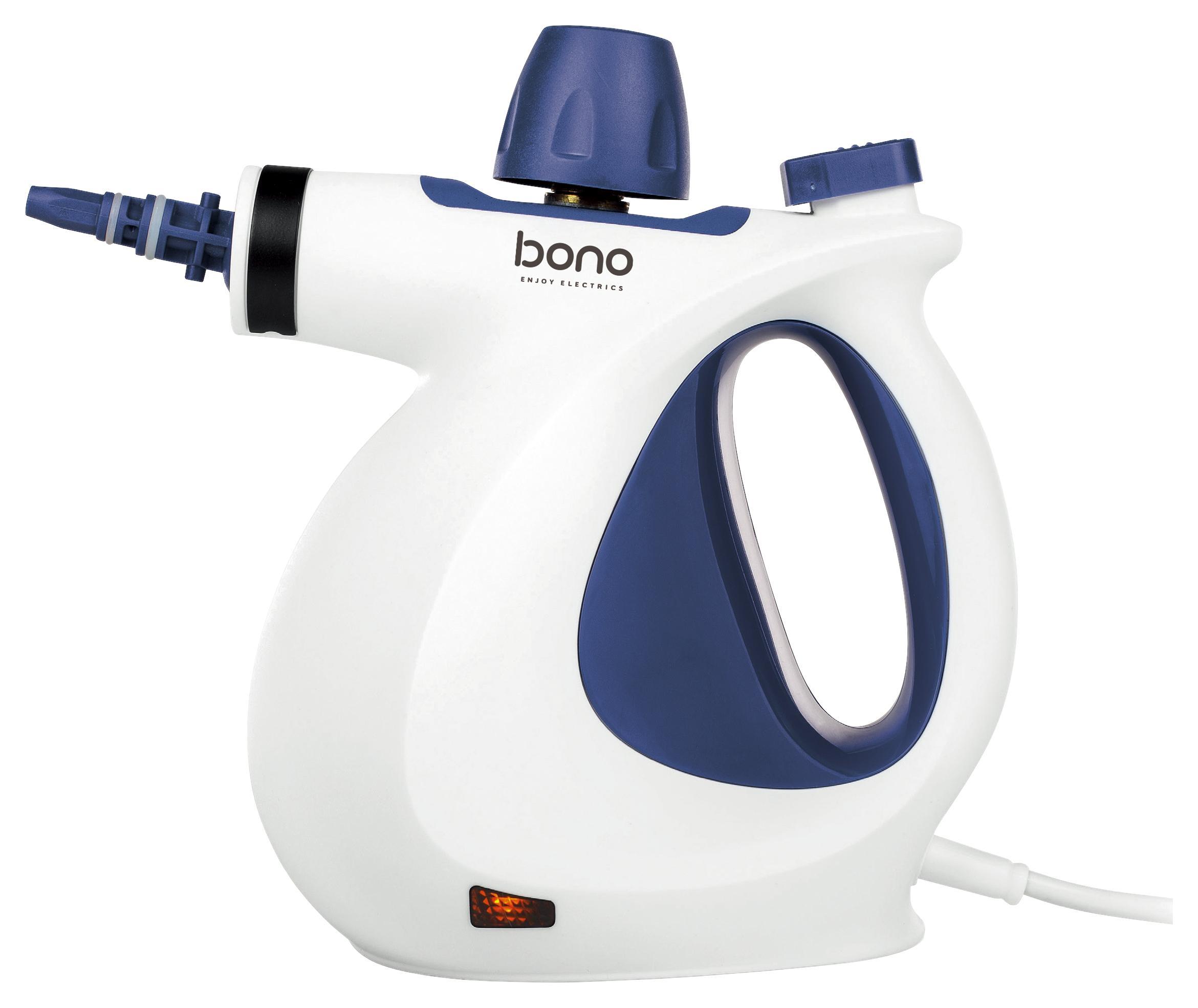 Gőztisztító Gerald - Fehér/Kék, Basics, Műanyag/Fém (28,5/14,5/22,5cm) - Bono