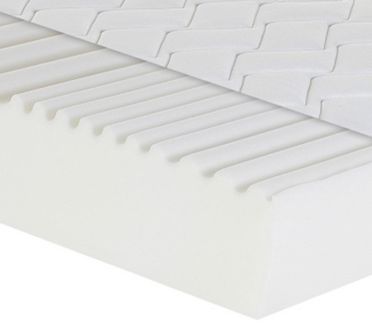 Kaltschaummatratze Air Wave 160x200 Cm H2/h3 H: 19 Cm - Weiß, Basics, Textil (160/200cm) - MID.YOU
