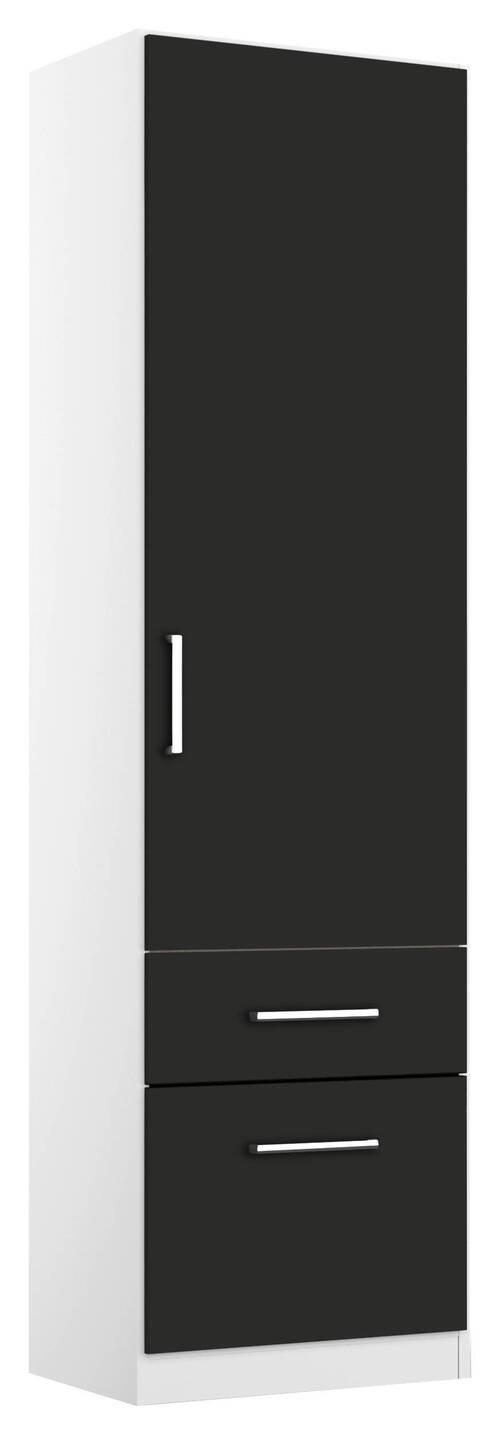 Drehtürenschrank 47 cm Berlin Weiß/Grau - Weiß/Grau, MODERN, Holzwerkstoff (47/210/54cm) - Rauch Möbel