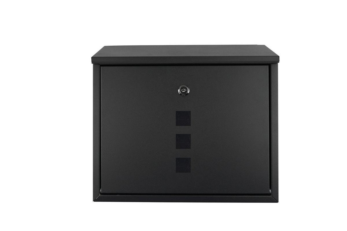 Briefkasten Anthrazit Robert Mit Sichtfenster - Anthrazit, Design, Metall (36/32,8/9,2cm) - Homezone